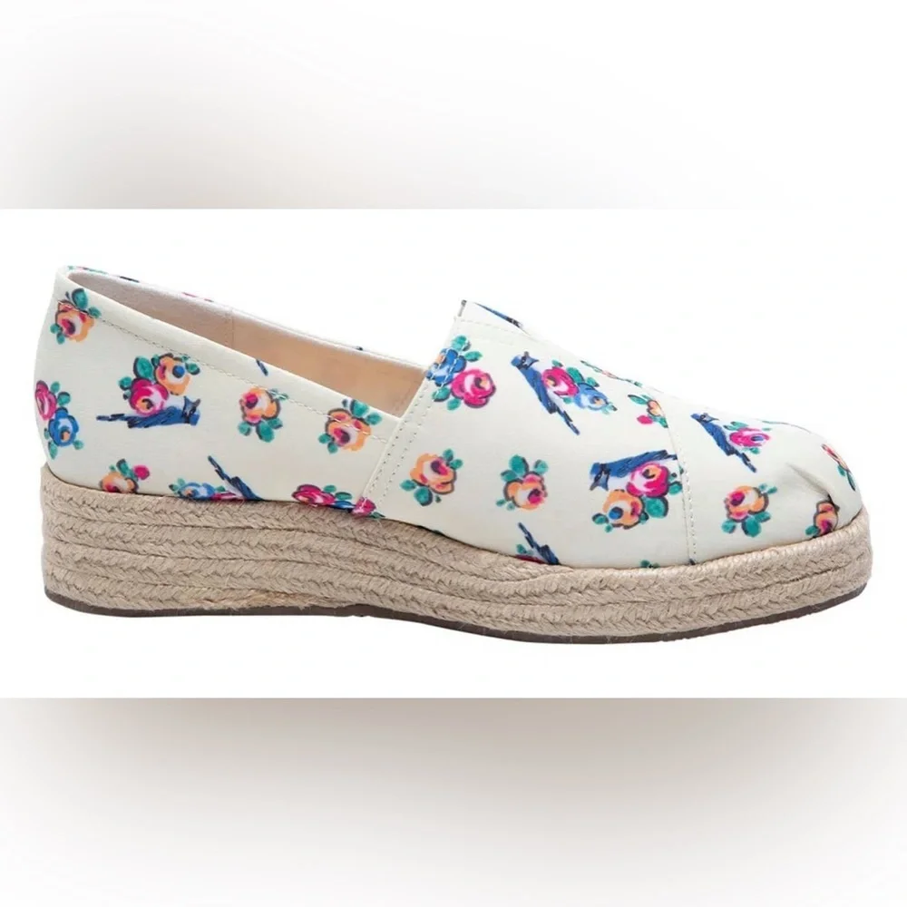 NWOB American Eagle By Payless Dixie Wedge Slip-On Espadrilles - Picture 5 of 7